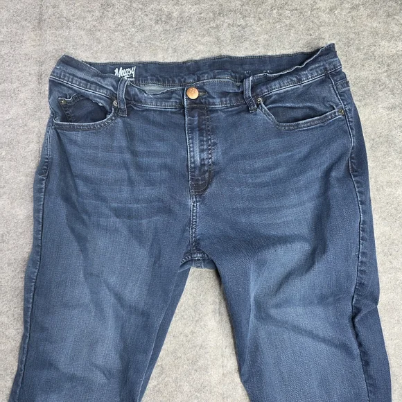 Mugsy Fultons Jeans Mens 36 X 28 Dark Wash Flex Stretch Casual - Picture 4 of 6